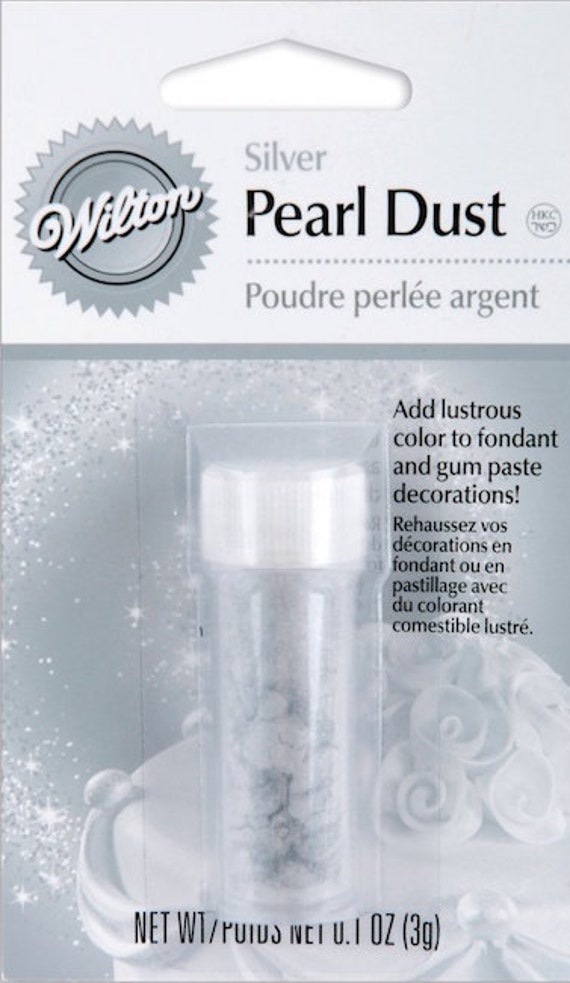 Silver Pearl Dust Wilton Edible Accents edible pearl dust