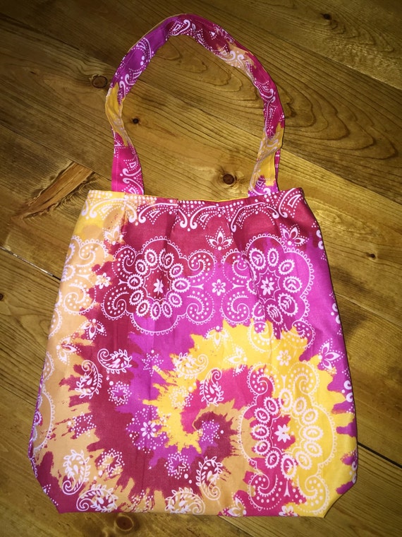 pink bandana purse