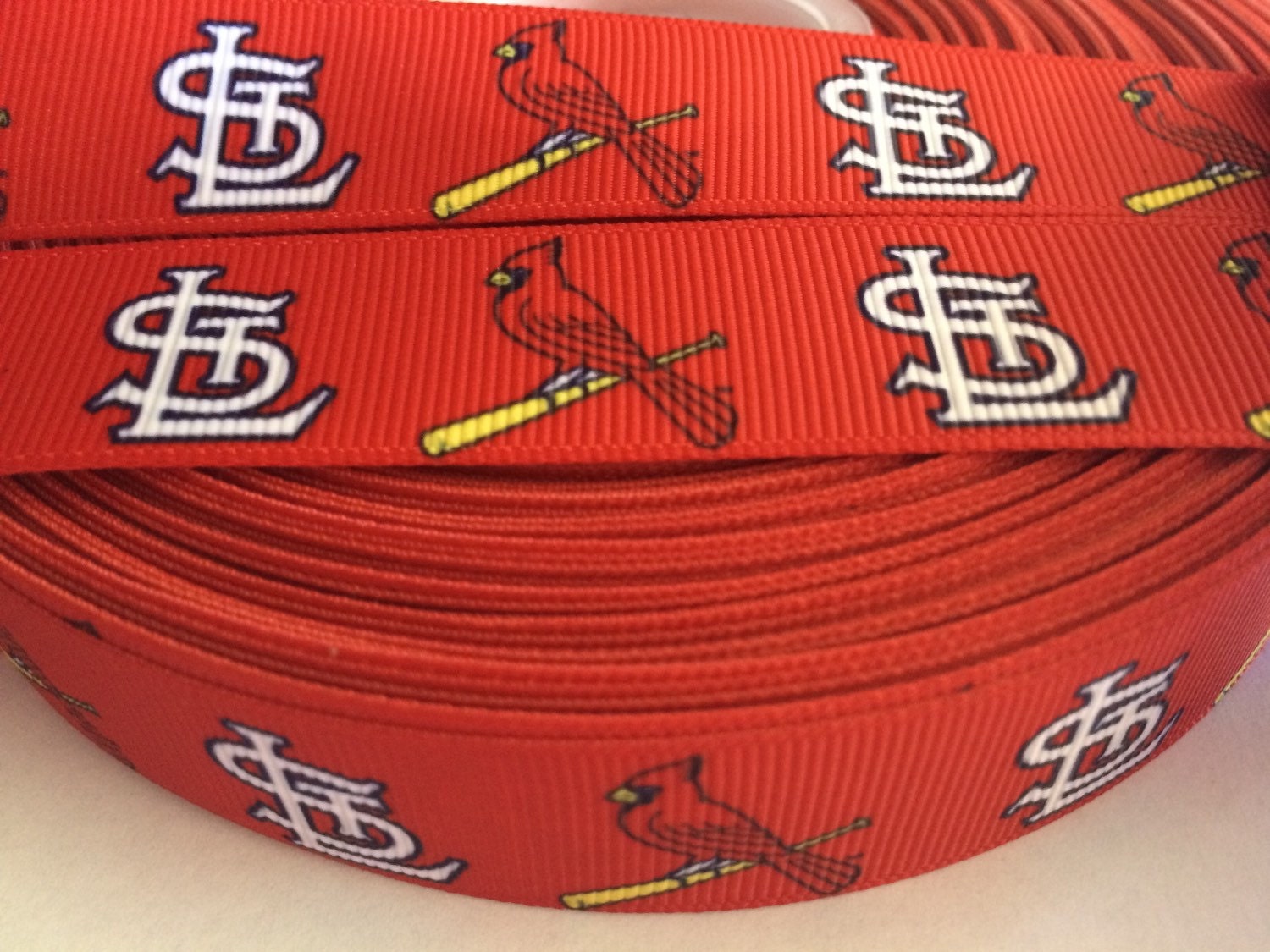 St. Louis Cardinals 7/8 Grosgrain Ribbon 5 Yards MLB