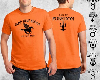 Camp Half Blood T-shirt Percy Jackson Halloween Costume 2 Sided Print T-shirt Adult Youth Toddler sizes S-4XL