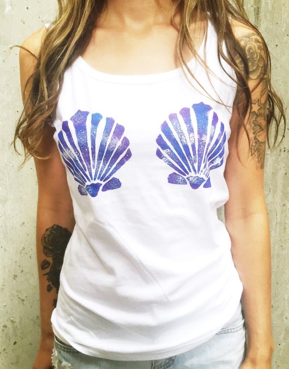 Mermaid Tank Top Women's Clothing Galaxy Print by TheBohipstian