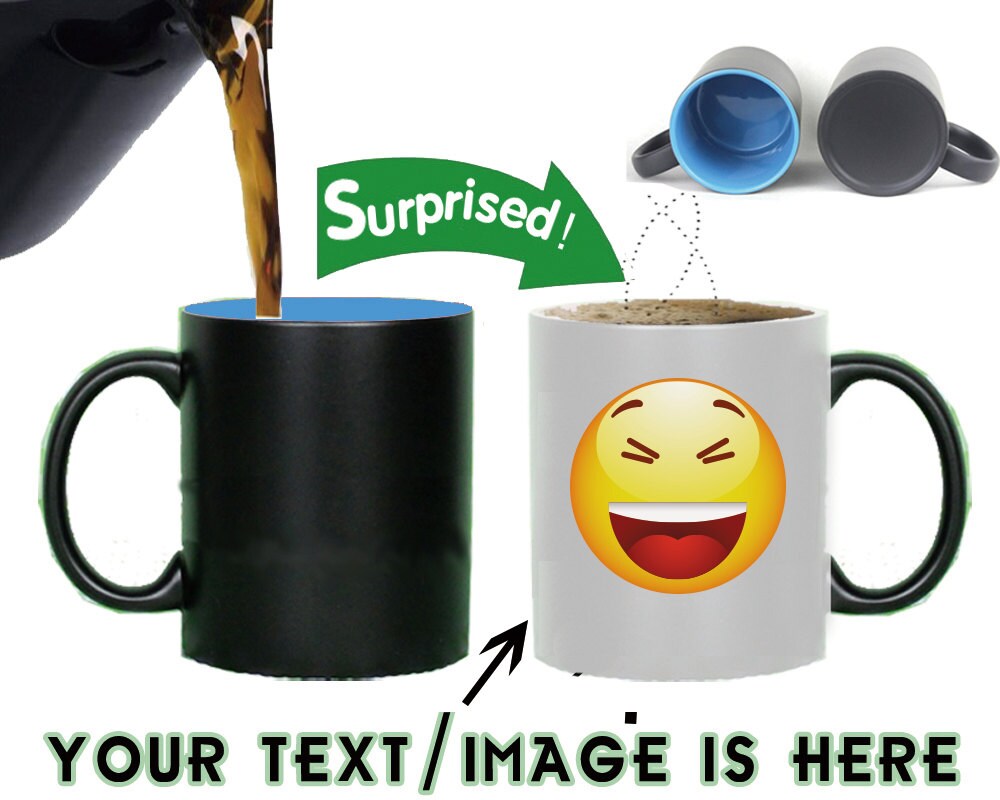 Color changing mugs blue color insidepersonalized by FishMugs