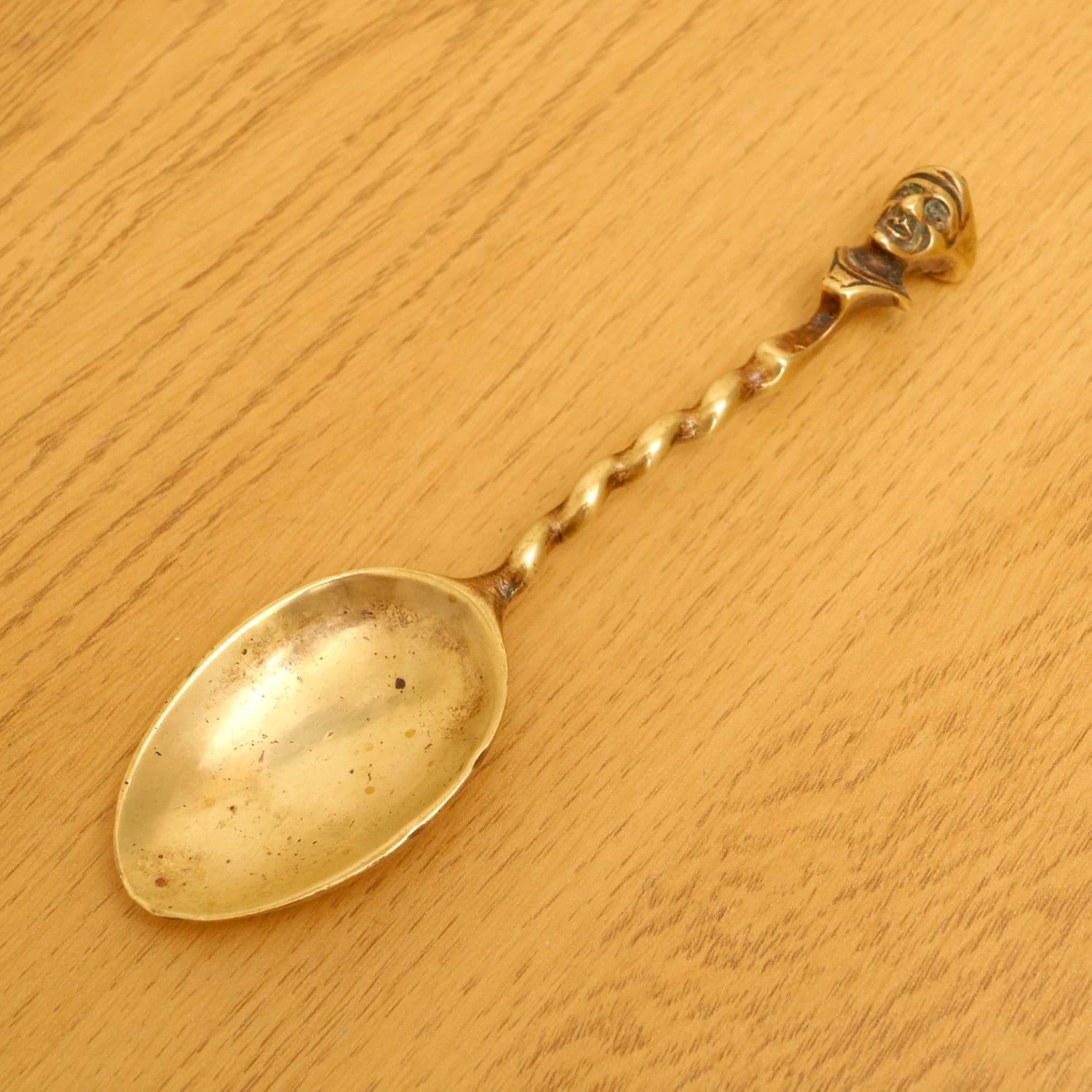 Solid brass decorative spoon || antique || perfect vintage condition ...