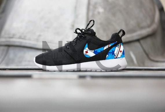 Nike Roshe Run Black White Nurses RN Hat Men & Women