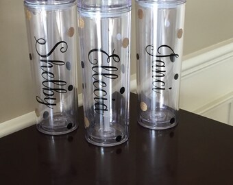 Wedding favors, wedding tumblers, bridal tumblers, personalized tumblers, teacher gift, principal gift, Christmas gift, Inexpensive gift,