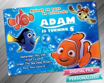 Finding Nemo Invitation