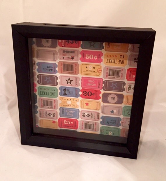 8x8 Ticket Stub Holder Shadow Box