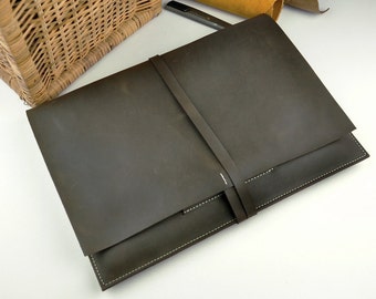 Leather Dell Laptop Sleeve New Dell XPS 13 Case Leather Microsoft Surface Pro 4 Case Surface Book Leather Bag for HP Laptop Cover-ZL2039