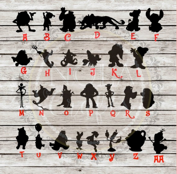 Character Magic Band Silhouettes 2 by NOLACraftsbyRachel on Etsy