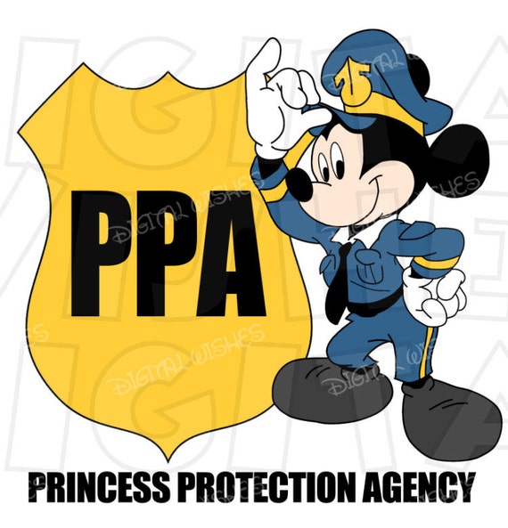 PPA Princess Protection Agency with Mickey Mouse Digital Iron