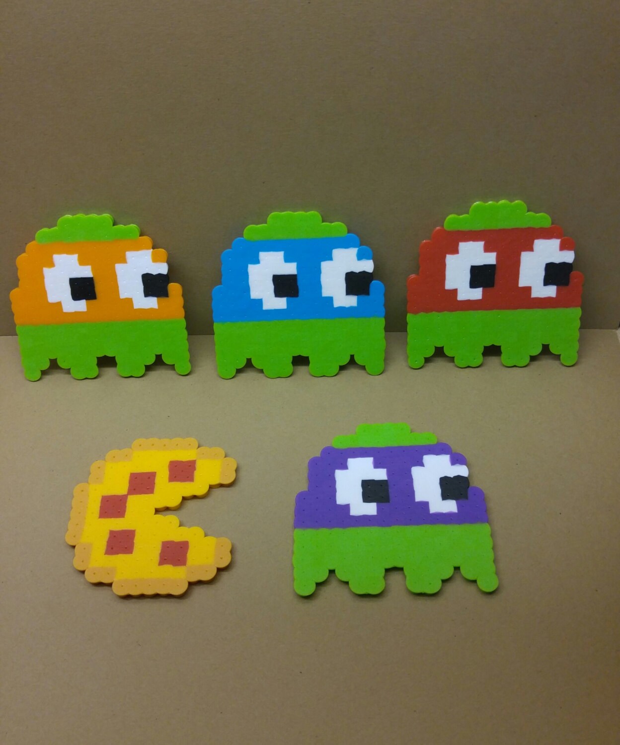 TMNT Ninja Turtles perler beads SET. by EternallCrafts on Etsy