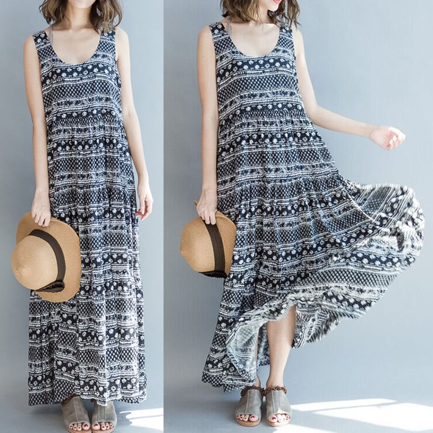 women cotton long dress/cotton dress for women by babyangella