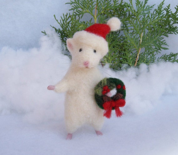 stuffed christmas mice