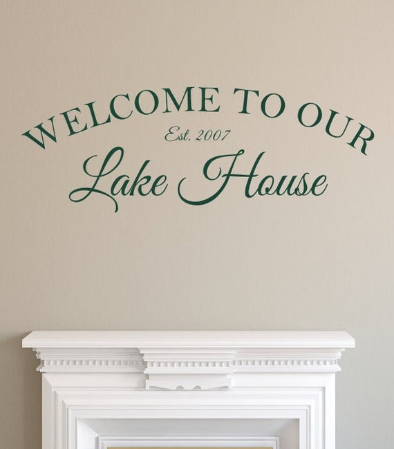 to Our Lake House Decal Wall Decal Sticker