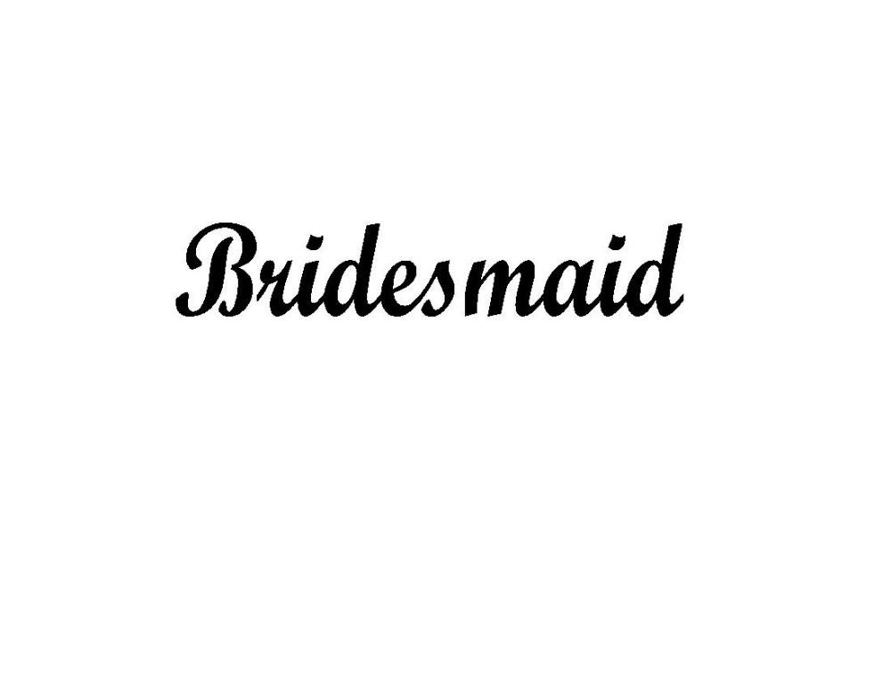 Wedding Bridesmaid Decal Bridesmaid Iron On by MonogrammedMommies