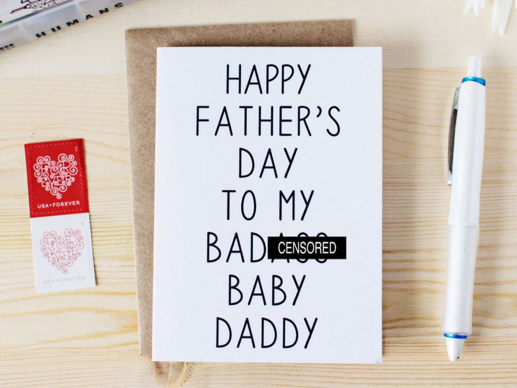 Funny Father's Day Card Funny Card for Baby Daddies