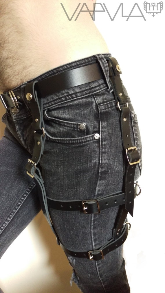 Stride Genuine Leather Thigh Garter Harness Holster