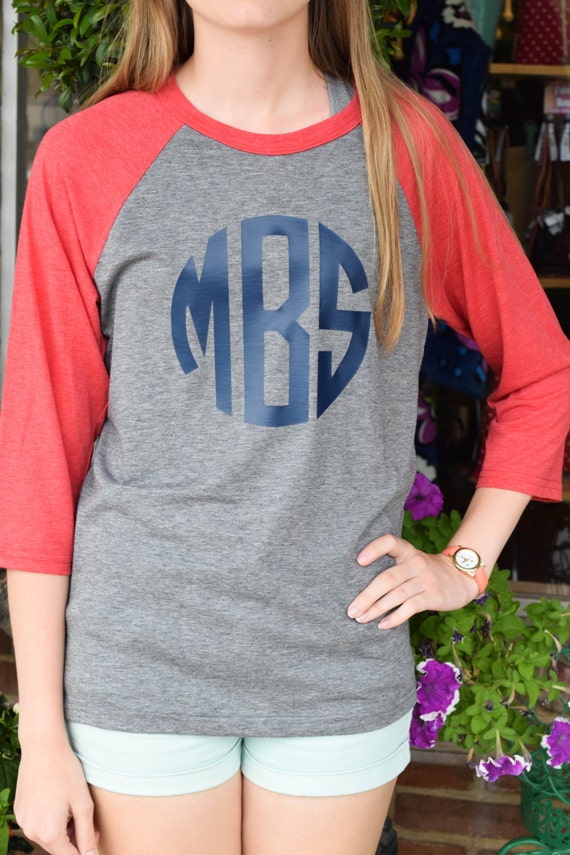 monogram baseball shirt