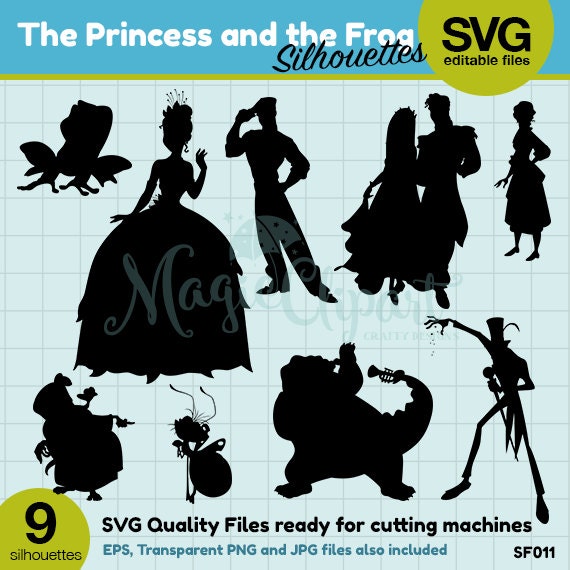 COUPON SALE The Princess and the Frog Silhouettes Tiana