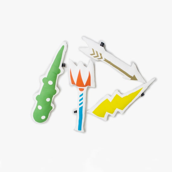 Pillow Fight Weapons Shaped pillow Fantasy Toys by HeavyBaggage