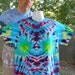 Beautiful Tie Dyed T-Shirt. Hand dyed with fiber reactive dyes