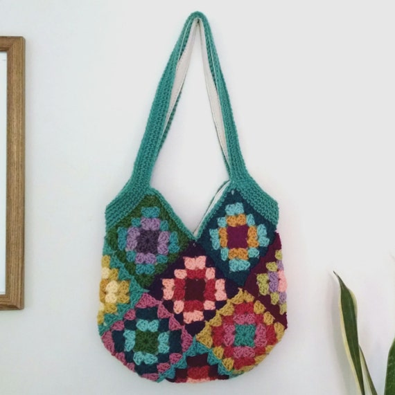 Items similar to Granny Square Bag on Etsy