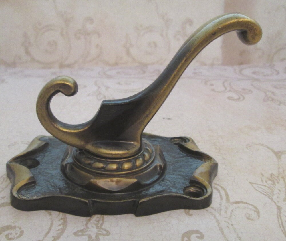 Vintage Towel Hook 1970s decorative wall hook metal hook