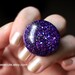 Resin Jewelry, Purple Glitter Ring, Sparkly Resin Out of this World Giant Dome, Bubble Orb Ring - Handmade Resin Fashion Ring by isewcute
