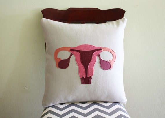 stuffed uterus pillow