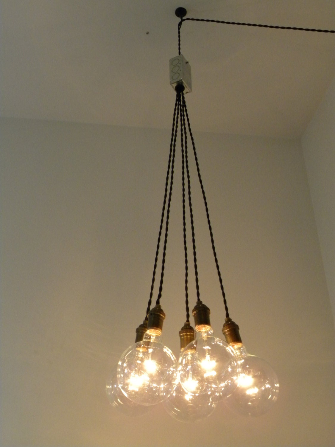 PLUG IN Cluster Chandelier Pendant Lighting modern swag Custom - Ã°ÂŸÂ”ÂŽzoom