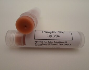 Homemade Lip Balm | Pumpkin Pie Lip Balm | Handmade Lip Balm | Teacher Gift | Party Favor | Fall Lip Balm | Thanksgiving Lip Balm