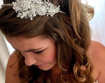 Bridal Headband Wedding Headband Bridal Headpiece Bridal Hairpiece Crystal Wedding headband Simply Beautiful