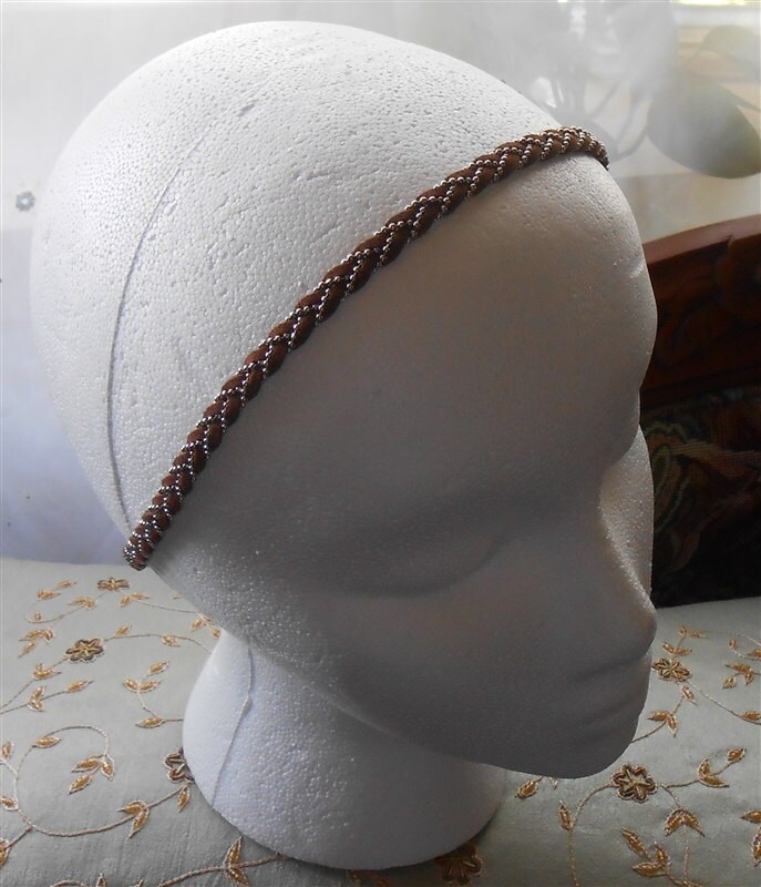 Braided Headband Chain Cord Elastic Headbands Braided Suede