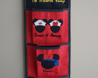 3 Pocket Fish Extender For Your Disney Cruise - Pick Colors, Top & Pocket Designs With Names