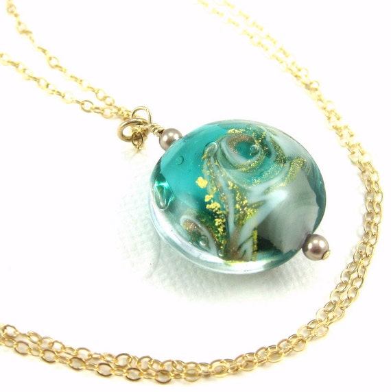 Ocean necklace Ocean wave necklace Beach jewelry gift Sea
