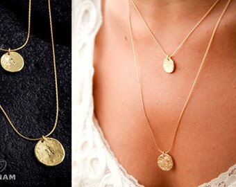 JUNAM personalized gold necklace boho jewelry & by JunamJewelry