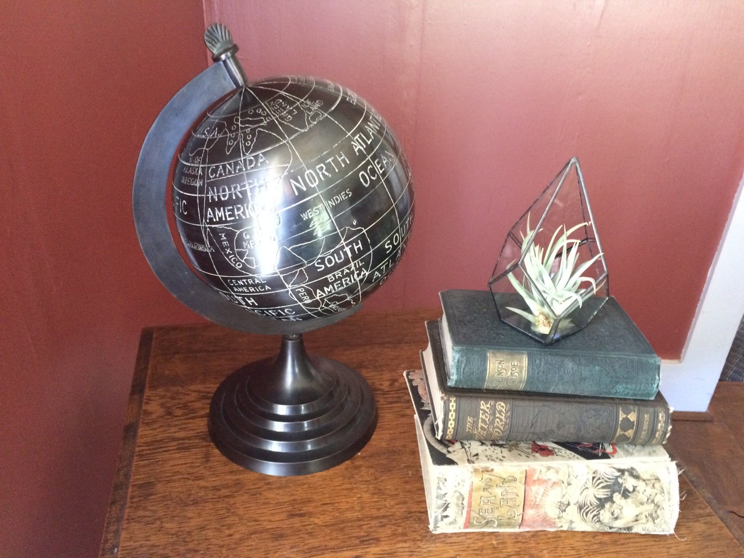 SALE Vintage Brass Decorative World Globe   Il Fullxfull.816072506 Eypb 