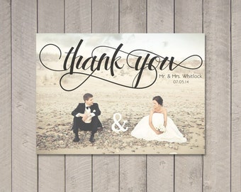 Wedding Thank You Card (Printable) by Vintage Sweet