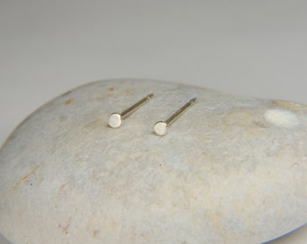 Tiny Silver Studs Simple Silver Earrings Silver Dot Earrings Minimalist Silver Stud Earrings