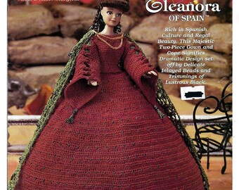 Ladies of Fashion Eleanora of Spain Fashion Doll Crochet Pattern The Needlecraft Shop 972511