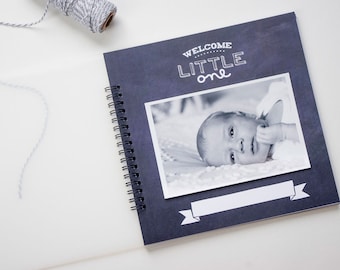 Gender Neutral Baby Book. Black and White Baby Book. Simple Baby Book. Baby Memory Book. Modern Baby Book. Baby Shower Gifts. Gift for Mom.