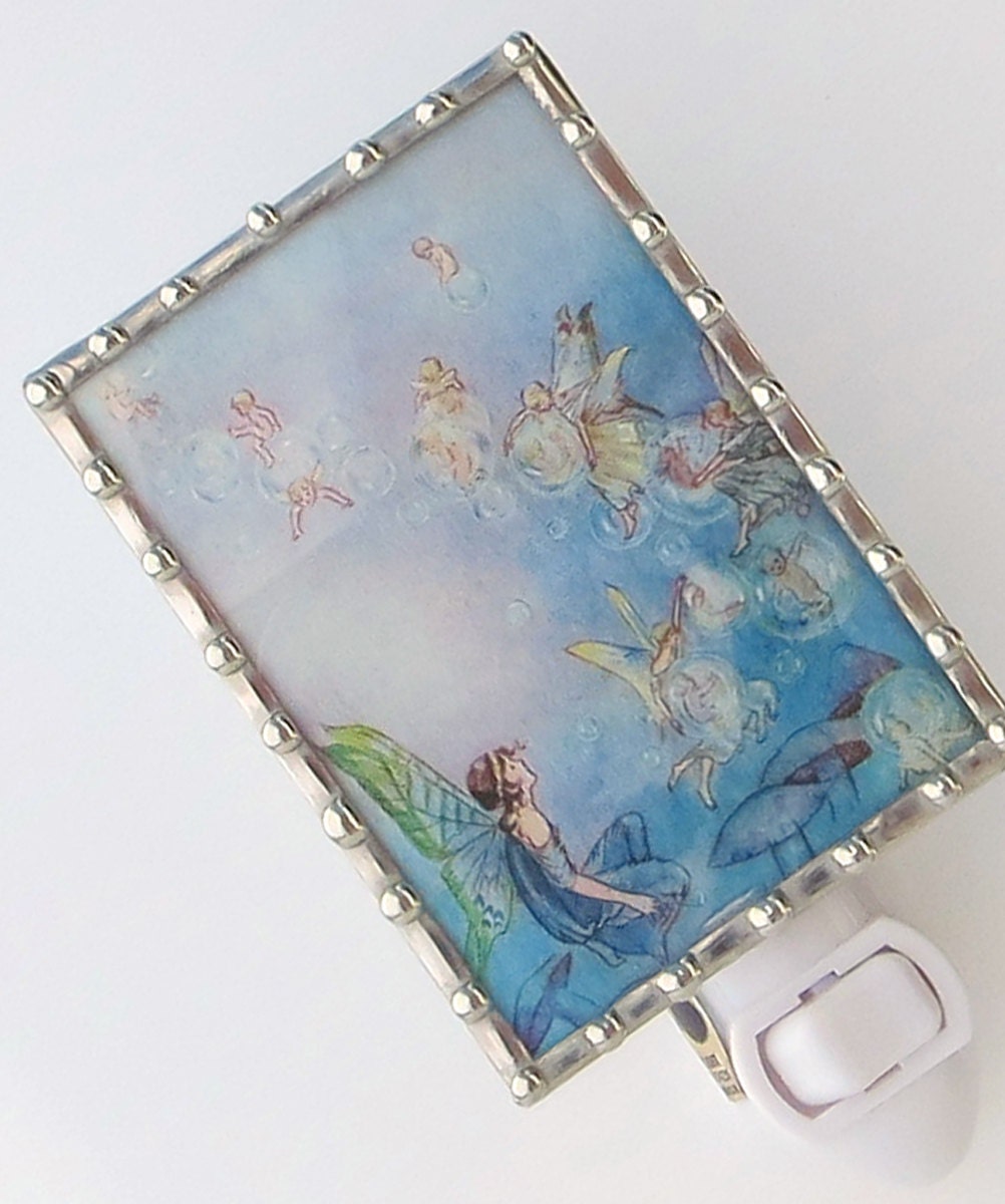 Fairy Night Light Nursery Rhyme Night Light Blue