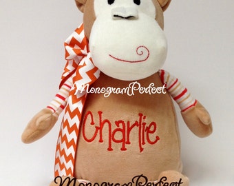 Personalized Plush Monkey Stuffed Animal