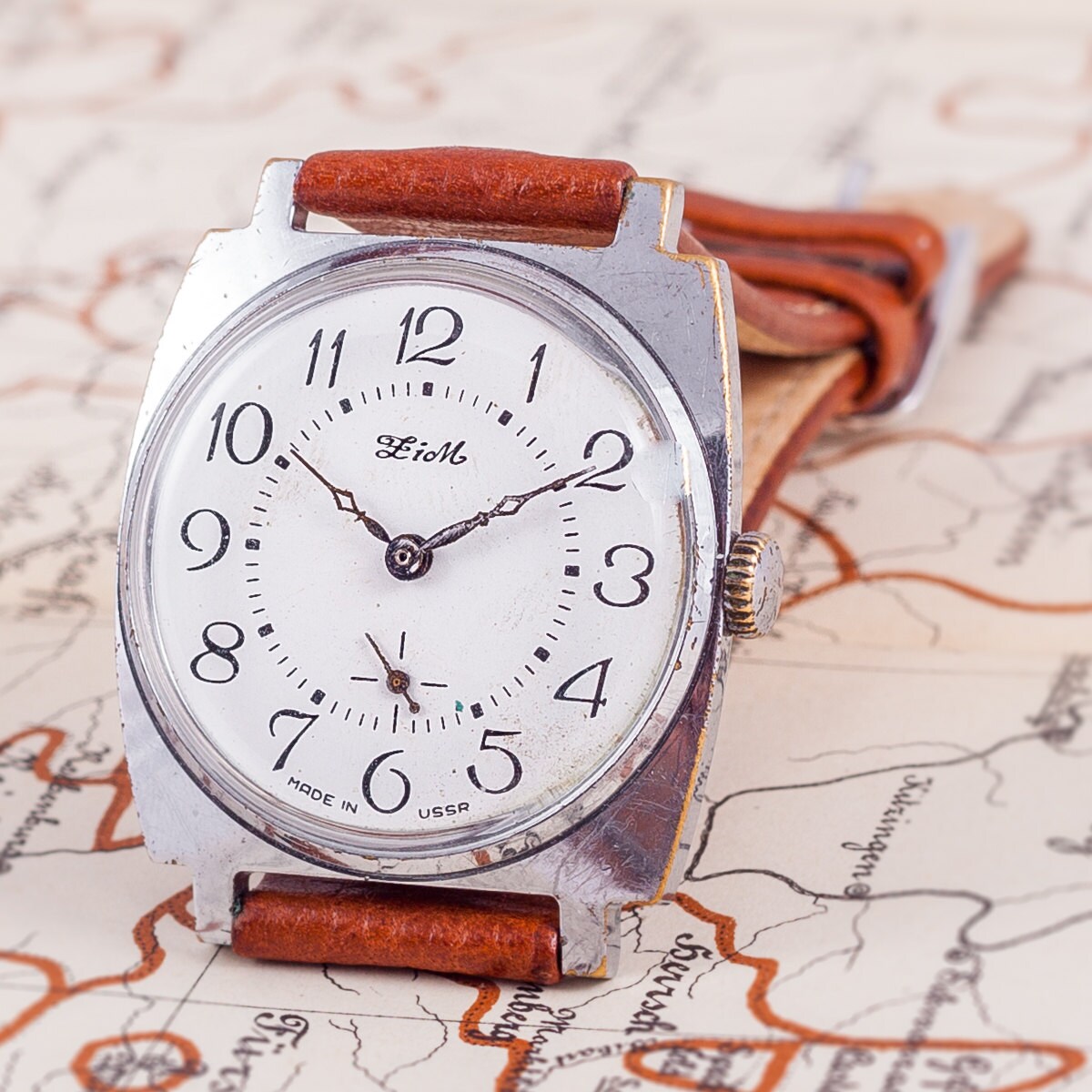 classical mens watch,Zim watch,brown mens watch,russian mens watch