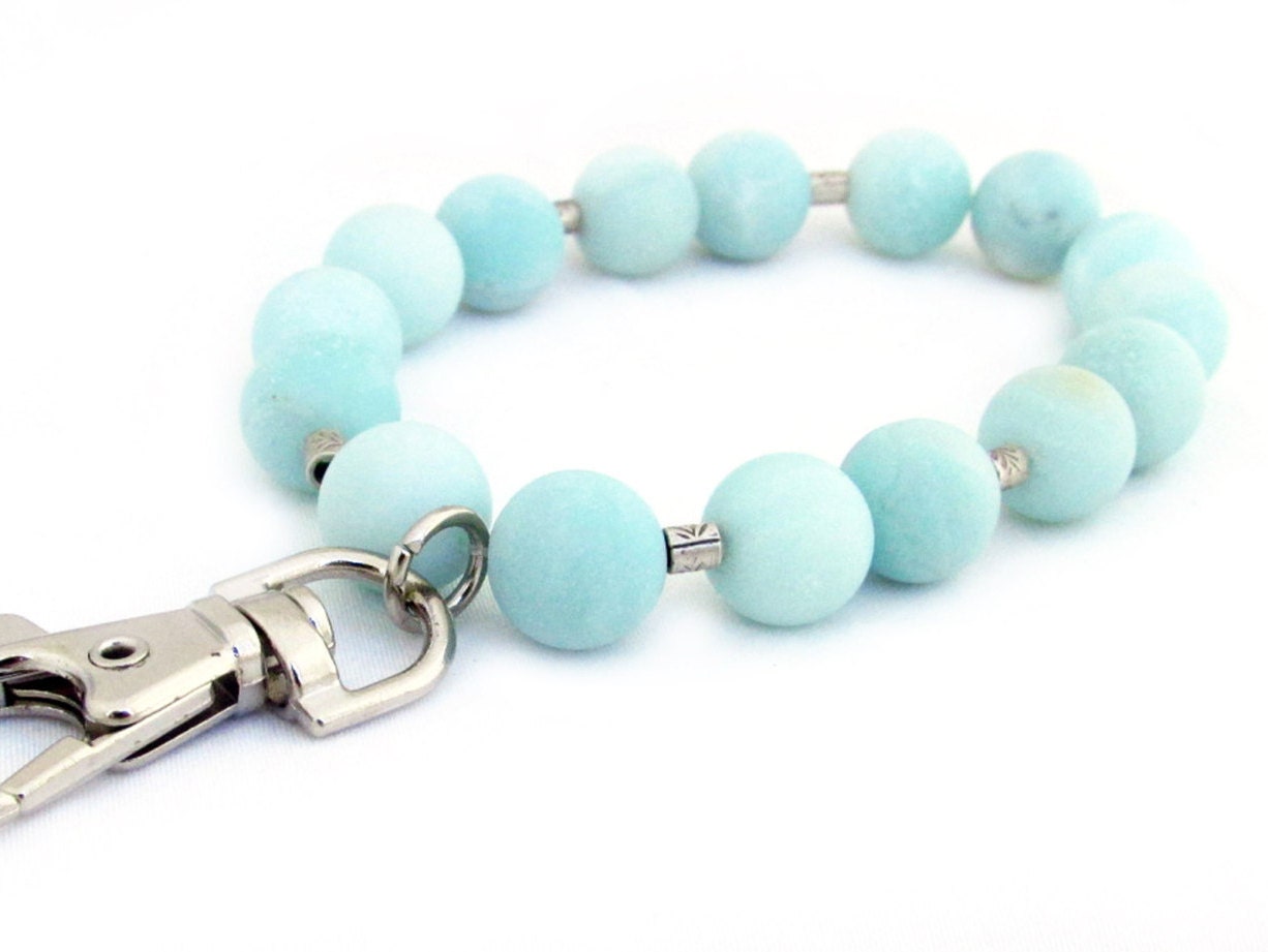 Keychain Bracelet Wrist Keychain Wristlet by EarthlieTreasures