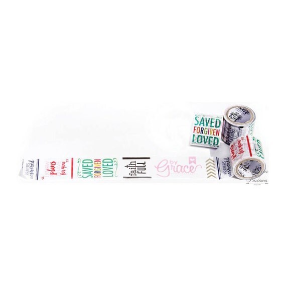 Illustrated Faith 1 1/2 Washi Tape Word Art 1 roll