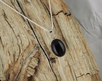 black onyx pendant necklace black onyx pendant necklace