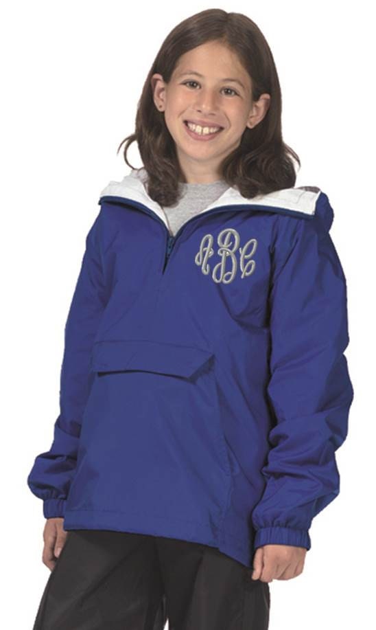 Monogrammed Kids Jacket Pullover Youth by ShopModernMonograms