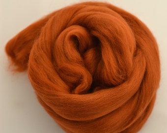 RUST - Merino Wool Roving 1/4oz, 1/2oz or 1oz