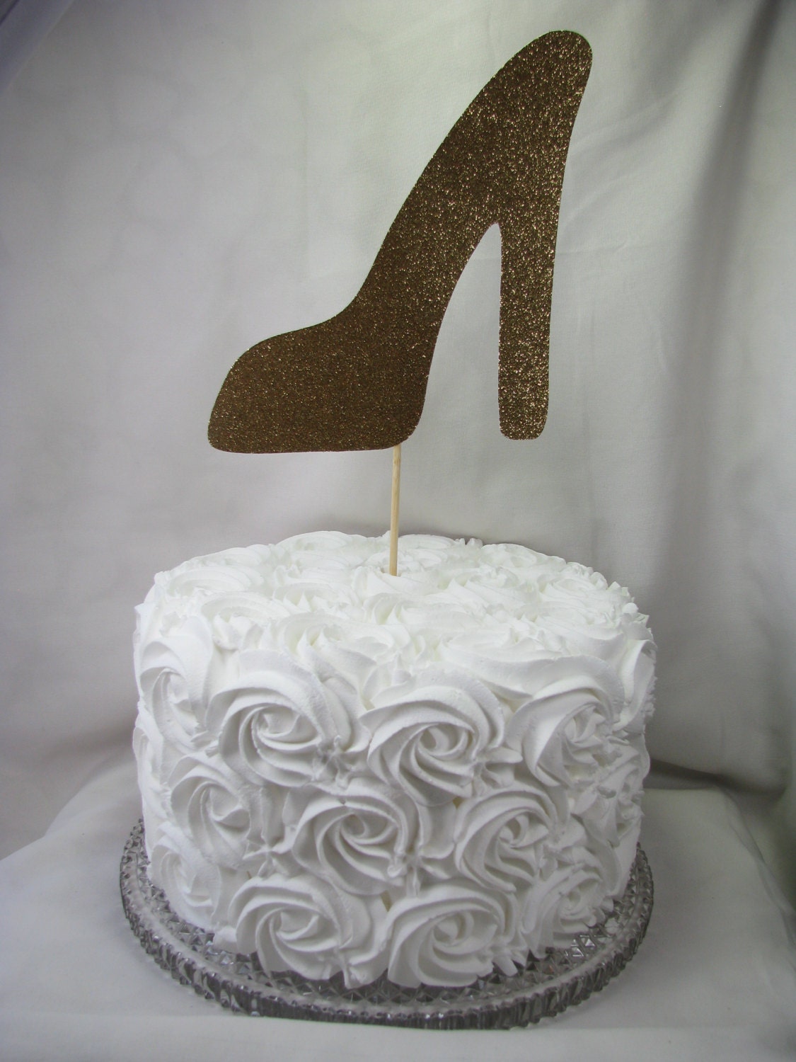 Gold High Heel Cake Topper Gold High Heel Cake Topper